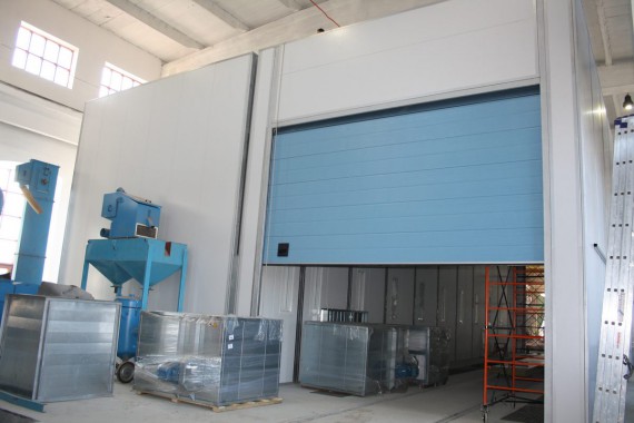 Дробеструйная камера для жд вагонов. Музей РЖД в г. Екатеринбург