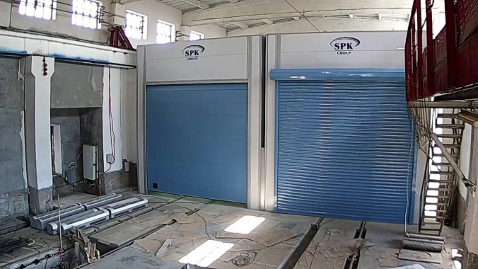 Покрасочно-сушильная камера для локомотивов для Музея РЖД г. Екатеринбург