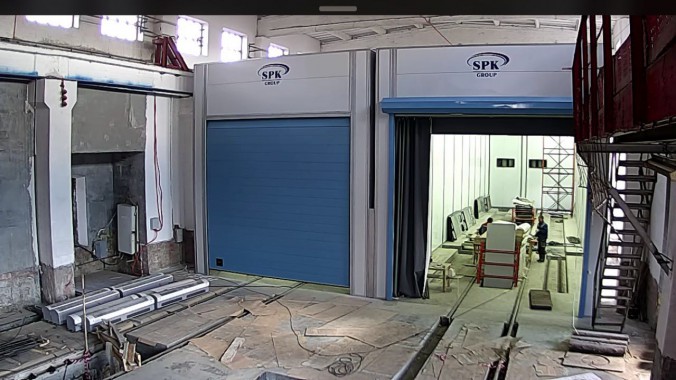 Дробеструйная камера для жд вагонов. Музей РЖД в г. Екатеринбург