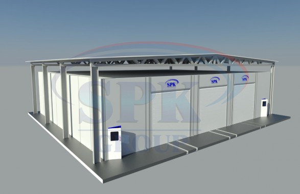 Комплекс для подготовки и покраски нефтяных труб SPK-18.22.7