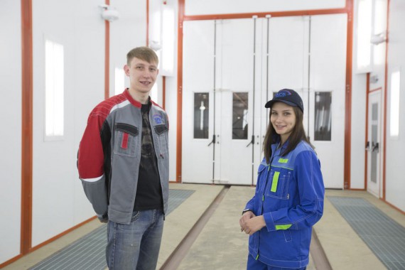 Окрасочно-сушильная камера для вилочных погрузчиков и металлоконструкций (Невьянский Машиностроительный Завод, г. Невьянск, Свердловская область)