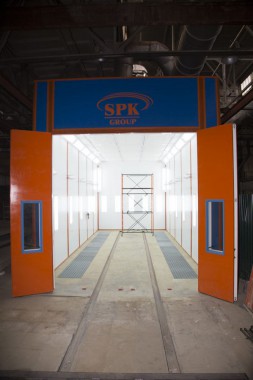 Окрасочно-сушильная камера для вилочных погрузчиков и металлоконструкций (Невьянский Машиностроительный Завод, г. Невьянск, Свердловская область)