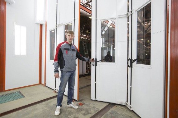 Окрасочно-сушильная камера для вилочных погрузчиков и металлоконструкций (Невьянский Машиностроительный Завод, г. Невьянск, Свердловская область)