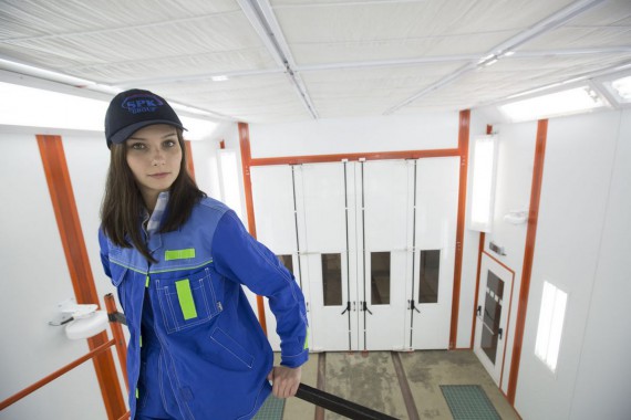 Окрасочно-сушильная камера для вилочных погрузчиков и металлоконструкций (Невьянский Машиностроительный Завод, г. Невьянск, Свердловская область)