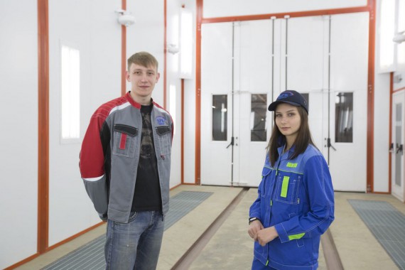 Окрасочно-сушильная камера для вилочных погрузчиков и металлоконструкций (Невьянский Машиностроительный Завод, г. Невьянск, Свердловская область)