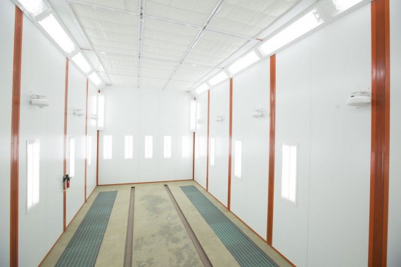 Окрасочно-сушильная камера для вилочных погрузчиков и металлоконструкций (Невьянский Машиностроительный Завод, г. Невьянск, Свердловская область)