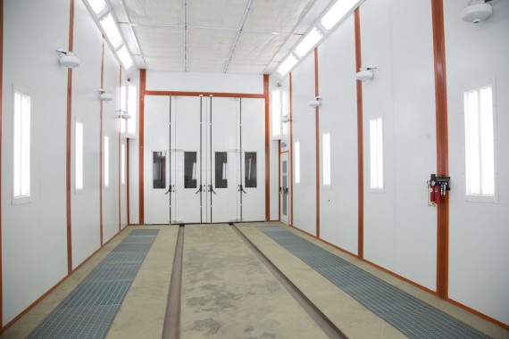 Окрасочно-сушильная камера для вилочных погрузчиков и металлоконструкций (Невьянский Машиностроительный Завод, г. Невьянск, Свердловская область)