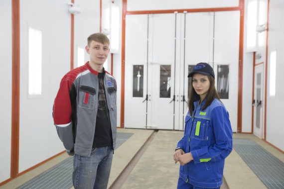 Окрасочно-сушильная камера для вилочных погрузчиков и металлоконструкций (Невьянский Машиностроительный Завод, г. Невьянск, Свердловская область)