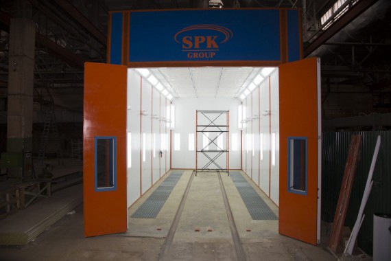 Окрасочно-сушильная камера для вилочных погрузчиков и металлоконструкций (Невьянский Машиностроительный Завод, г. Невьянск, Свердловская область)