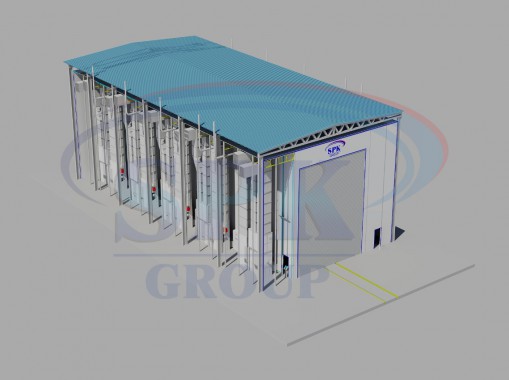 Уличная камера окраски и сушки яхт и катеров SPK-33.9.12