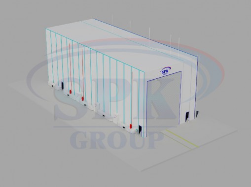 Уличная камера окраски и сушки яхт и катеров SPK-33.9.12