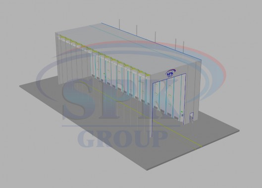 Уличная камера окраски и сушки яхт и катеров SPK-33.9.12