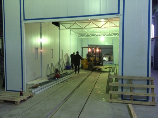 Окрасочно-сушильная камера для окраски металлоконструкций и ферм SPK 15.4.6. Италия