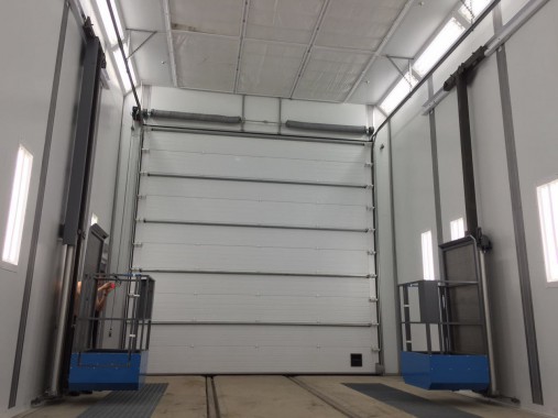 Покрасочно-сушильная камера для локомотивов для Музея РЖД г. Екатеринбург