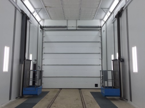 Покрасочно-сушильная камера для локомотивов для Музея РЖД г. Екатеринбург