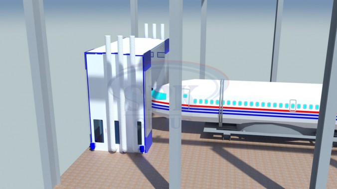 Телескопическая камера окраски самолетов SPK-6.8.6