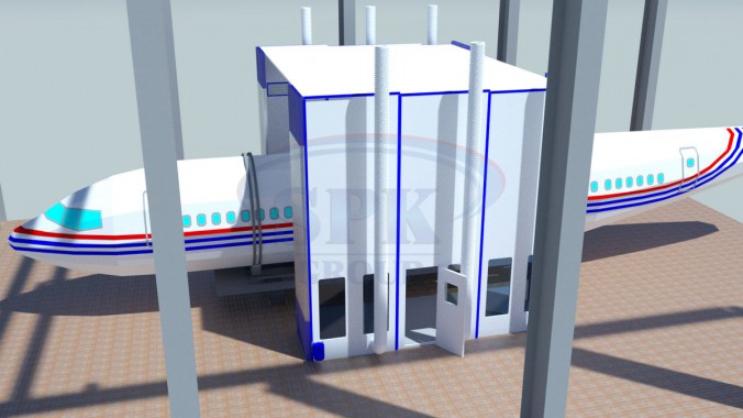 Телескопическая камера окраски самолетов SPK-6.8.6
