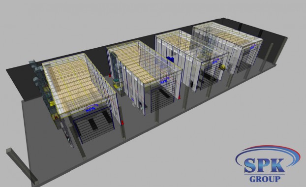 Окрасочно-сушильный комплекс тупикового типа SPK-15.7.6 