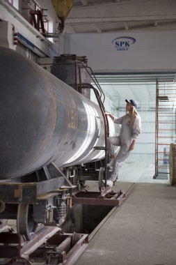 Покрасочно-сушильная камера для локомотивов для Музея РЖД г. Екатеринбург