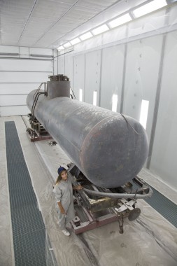 Покрасочно-сушильная камера для локомотивов для Музея РЖД г. Екатеринбург