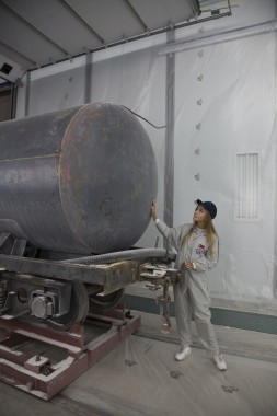 Покрасочно-сушильная камера для локомотивов для Музея РЖД г. Екатеринбург