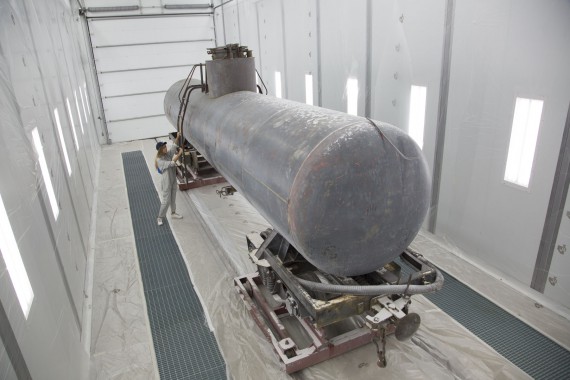 Покрасочно-сушильная камера для локомотивов для Музея РЖД г. Екатеринбург