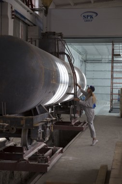 Покрасочно-сушильная камера для локомотивов для Музея РЖД г. Екатеринбург