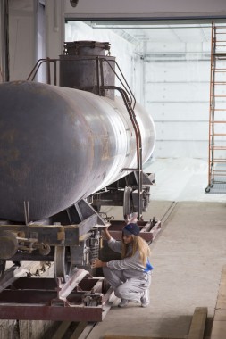 Покрасочно-сушильная камера для локомотивов для Музея РЖД г. Екатеринбург