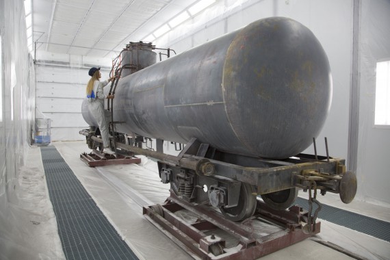 Покрасочно-сушильная камера для локомотивов для Музея РЖД г. Екатеринбург