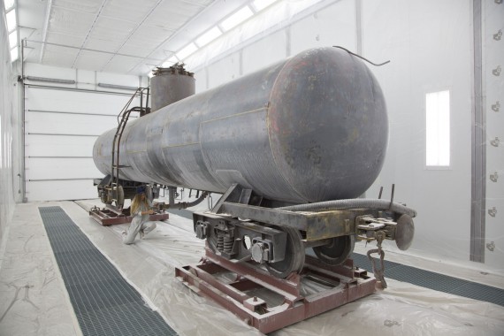 Покрасочно-сушильная камера для локомотивов для Музея РЖД г. Екатеринбург