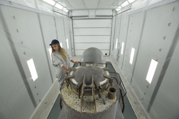 Покрасочно-сушильная камера для локомотивов для Музея РЖД г. Екатеринбург