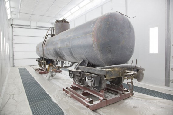 Покрасочно-сушильная камера для локомотивов для Музея РЖД г. Екатеринбург