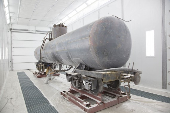 Покрасочно-сушильная камера для локомотивов для Музея РЖД г. Екатеринбург