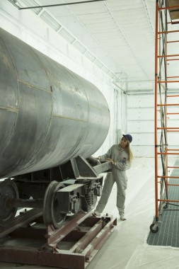 Покрасочно-сушильная камера для локомотивов для Музея РЖД г. Екатеринбург