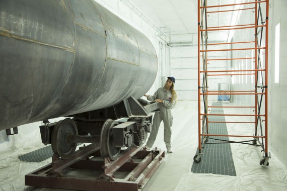 Покрасочно-сушильная камера для локомотивов для Музея РЖД г. Екатеринбург