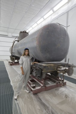 Покрасочно-сушильная камера для локомотивов для Музея РЖД г. Екатеринбург