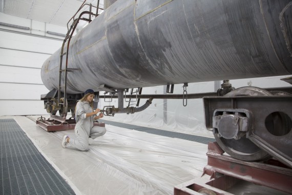 Покрасочно-сушильная камера для локомотивов для Музея РЖД г. Екатеринбург