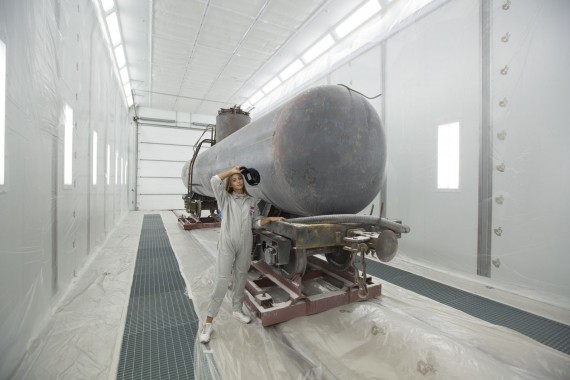 Покрасочно-сушильная камера для локомотивов для Музея РЖД г. Екатеринбург