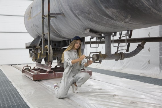 Покрасочно-сушильная камера для локомотивов для Музея РЖД г. Екатеринбург