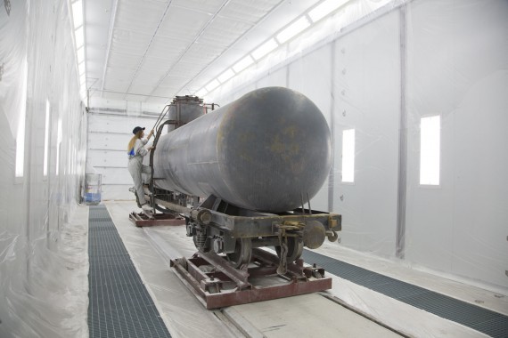 Покрасочно-сушильная камера для локомотивов для Музея РЖД г. Екатеринбург