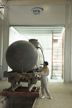 Покрасочно-сушильная камера для локомотивов для Музея РЖД г. Екатеринбург