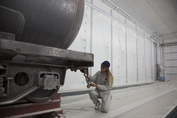 Покрасочно-сушильная камера для локомотивов для Музея РЖД г. Екатеринбург