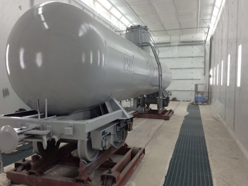 Покрасочно-сушильная камера для локомотивов для Музея РЖД г. Екатеринбург