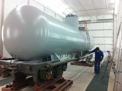 Покрасочно-сушильная камера для локомотивов для Музея РЖД г. Екатеринбург