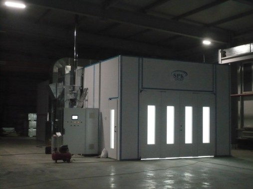 Окрасочно-сушильная камера для окраски металлоконструкций и ферм SPK 15.4.6. Италия