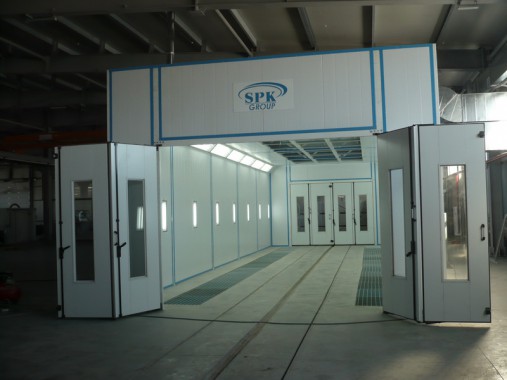 Окрасочно-сушильная камера для окраски металлоконструкций и ферм SPK 15.4.6. Италия