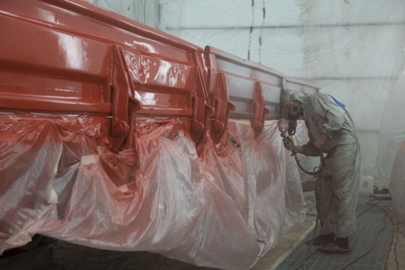 Покрасочно-сушильная камера для локомотивов для Музея РЖД г. Екатеринбург