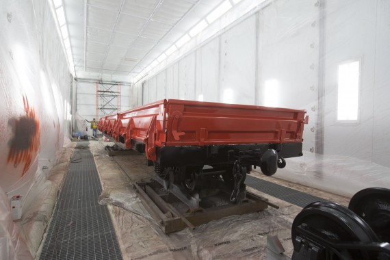 Покрасочно-сушильная камера для локомотивов для Музея РЖД г. Екатеринбург