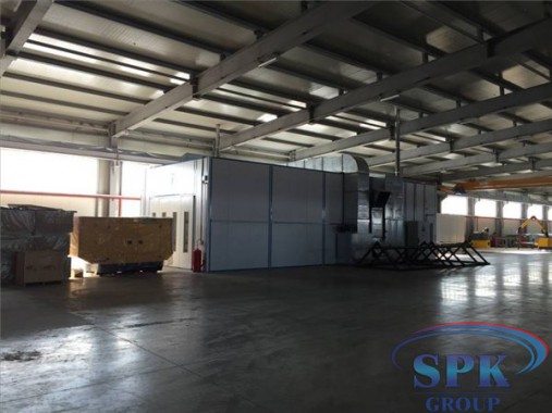Окрасочно-сушильная камера для окраски металлоконструкций и ферм SPK 15.4.6. Италия