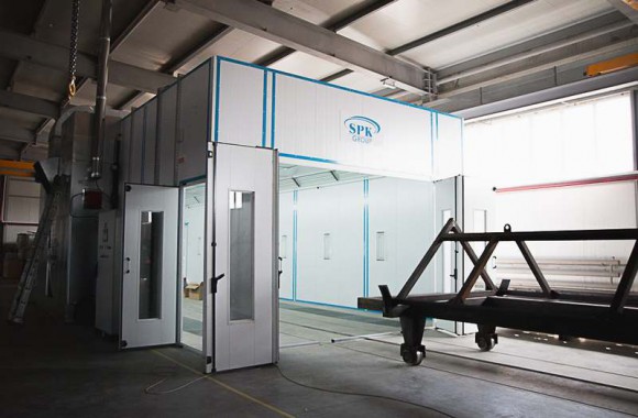 Окрасочно-сушильная камера для окраски металлоконструкций и ферм SPK 15.4.6. Италия